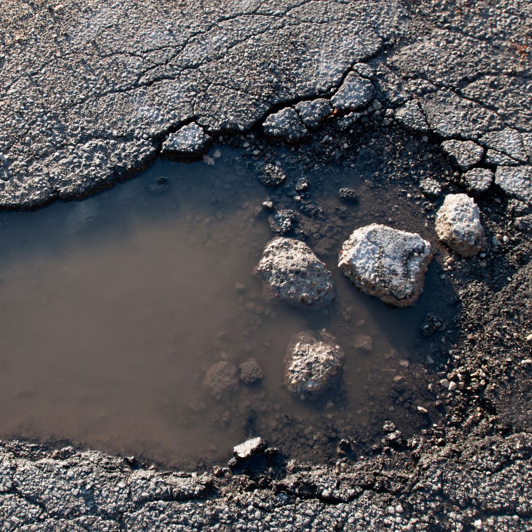 erosion from water damage