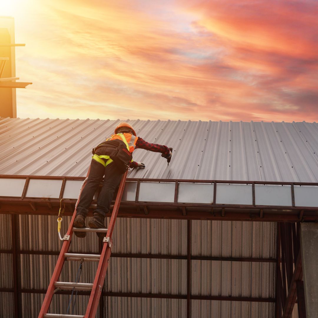 Metal roof installation
