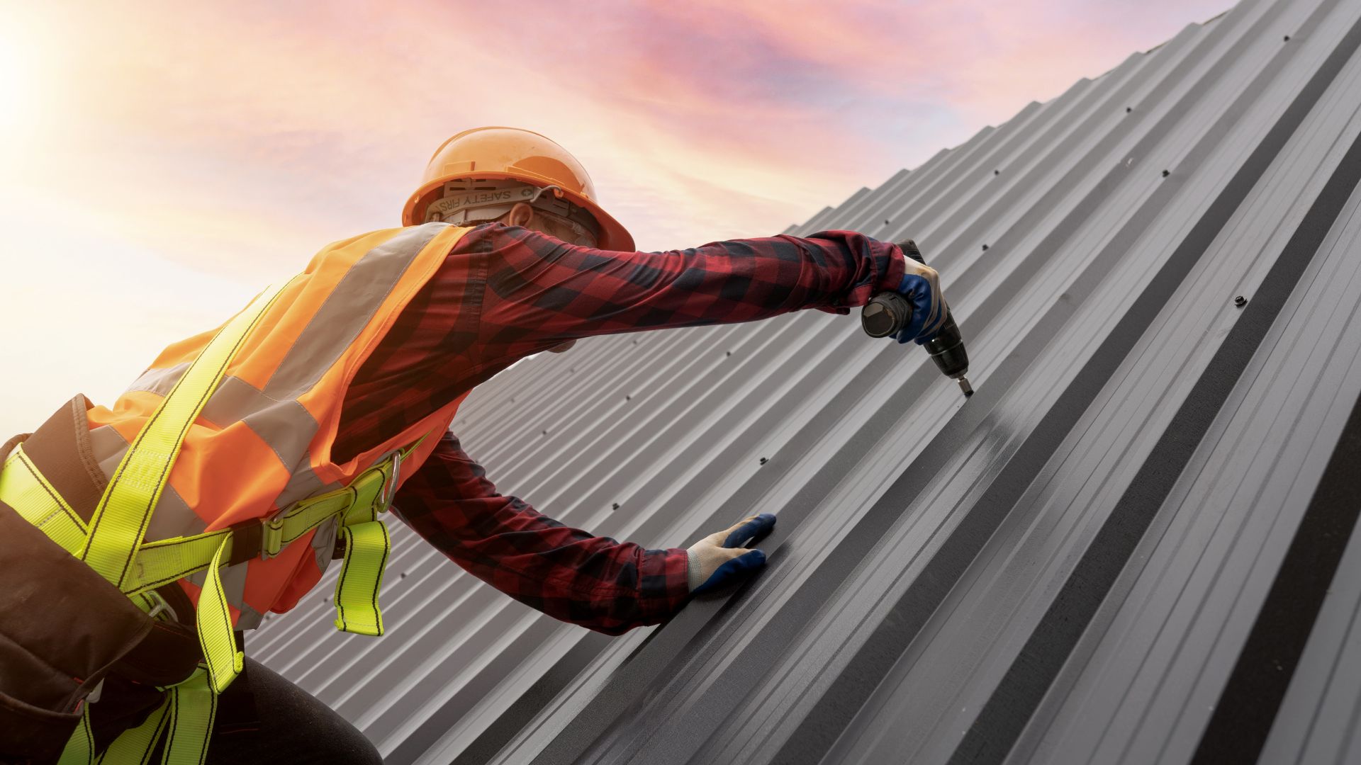 Metal roof installation