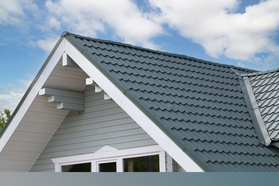 metal roof on house